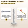 METALLIXITY Machine Screws Phillips Head(#8-32x1/2) 30Pcs, 304 Stainless Steel Round