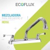 EcoFlux Llave Mezcladora Para Fregadero Tarja Cocina Ecoflux Acabado Cromado