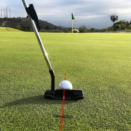 JUMXSRLE Golf Putter Laser Sight Pointer, Golf Training Aids for Putting Practice Swinging Plane Corrector Posture Indicator Laser Red Line Golf Aiming Point Assistant Device