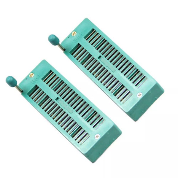 Unbranded 2pcs 40Pin ZIP IC DIP Board Socket Gold Plated