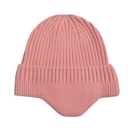 LLmoway Knit Beanie Hats for Women Youth Cold Weather Outdoor Sports Soft Stretchy Cozy Warm Skull Cap Stocking Hat Pink