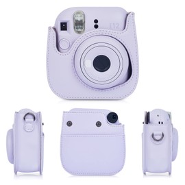 Leebotree Instant Camera Accessories Compatible with Instax Mini 11 Instant Camera Includes Bag/Album/Filter/Film Frame/Frame Sticker/Corner Sticker, Lilac Purple, Camera case