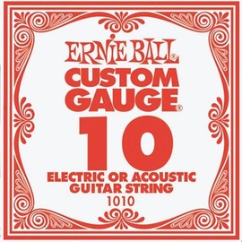 ERNIE BALL Electric Guitar Strings Rose Strings 1010 .010 Set of 6 Ernie Balls