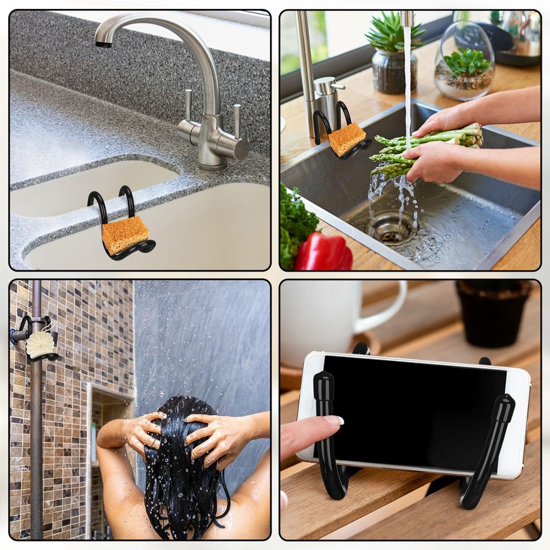Tiangrid 2 Pcs Adjustable Sling Sponge Holder for Kitchen Sink