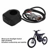 Motorcycle Headlight Switch Accurate Control Handlebar Headlight Switch Replacement for