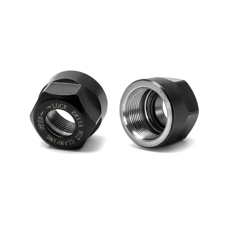 QWORK ER11 A Collet Clamping Nuts for CNC Milling Chuck