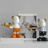 Bear Storage Tray Cute Resin Decorative Funny Trendy Bear Sculptures