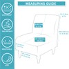 Armless Accent Slipper Chair Cover Slipcover,Stretch Spandex Printed Removable Non-Slip