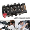 PC Chassis Fan Hub CPU Cooling Hub 10 Port 12V