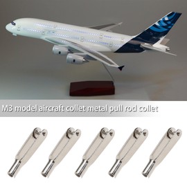 Micro Traders 20pcs Mini Snap Links M3 Thread Clip Self-Locking Metal Clevis Clips Fixing Wing for Remote Control Model Airplanes Electric Plane