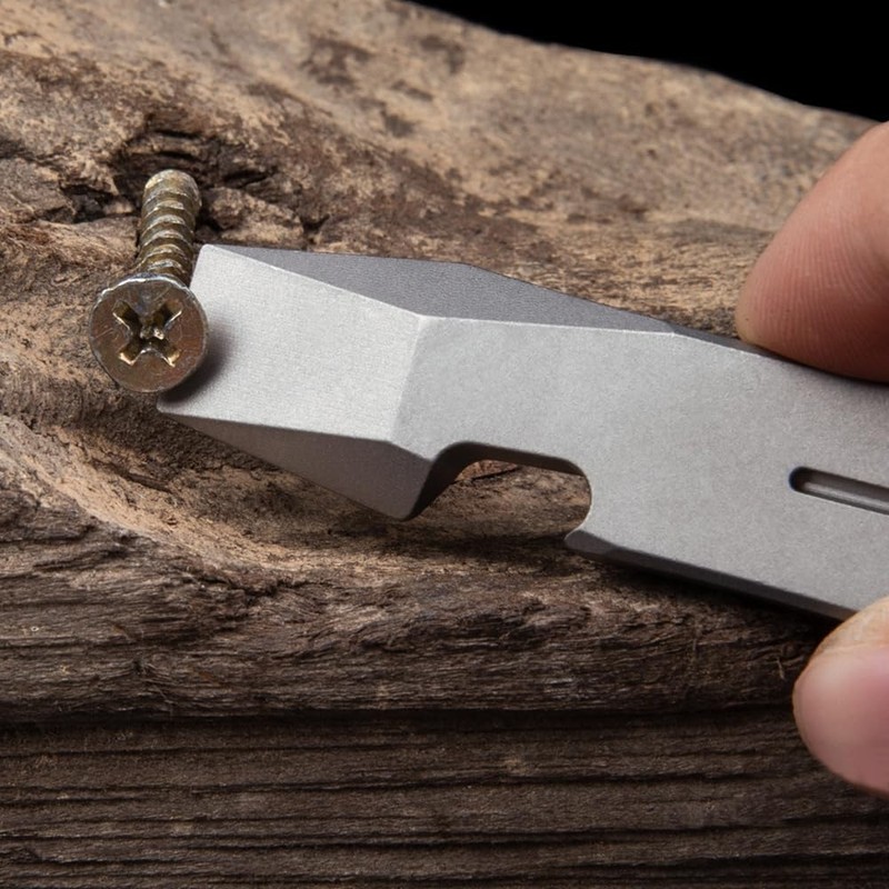 EDC Lever Bar, Titanium Tool, Multifunctional Pry Tool with Bottle