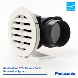 Panasonic EZSoffit Vent with Soffit Termination System for Optimized Airflow, EZSV14