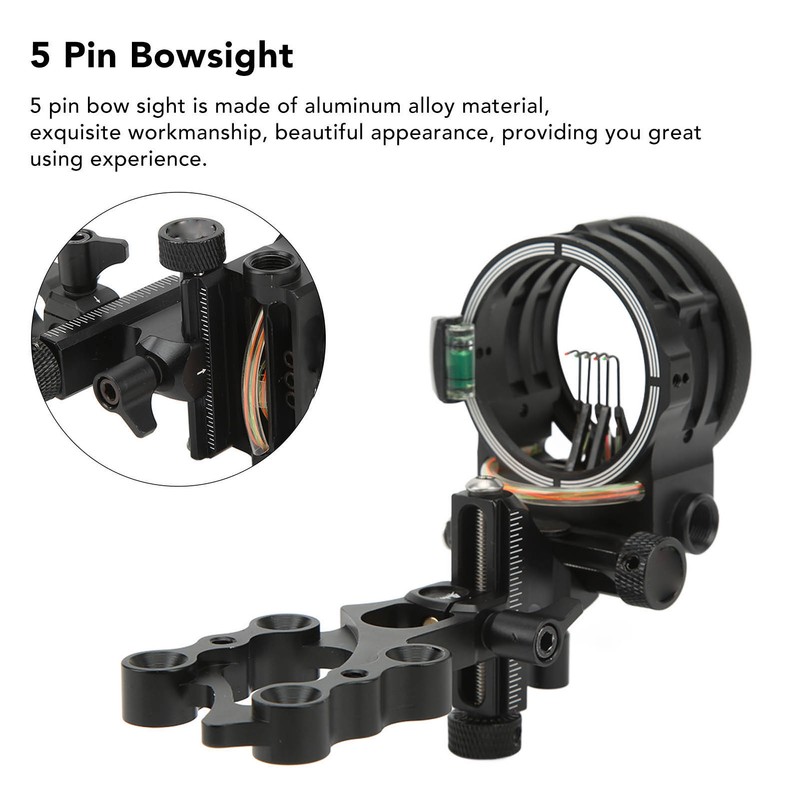 Alien Metal 5 Pin Bow Sight Aluminum Alloy Archery Sight