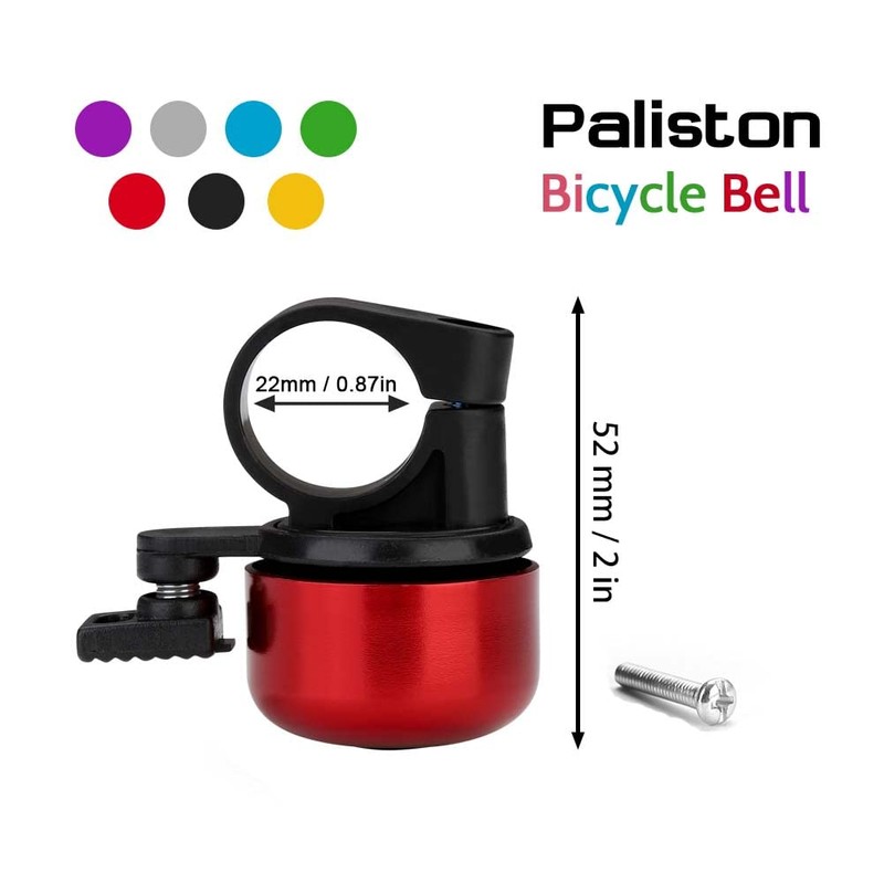 Paliston Bike Bell Bicycle Bell Crisp Sound for Adults Kids