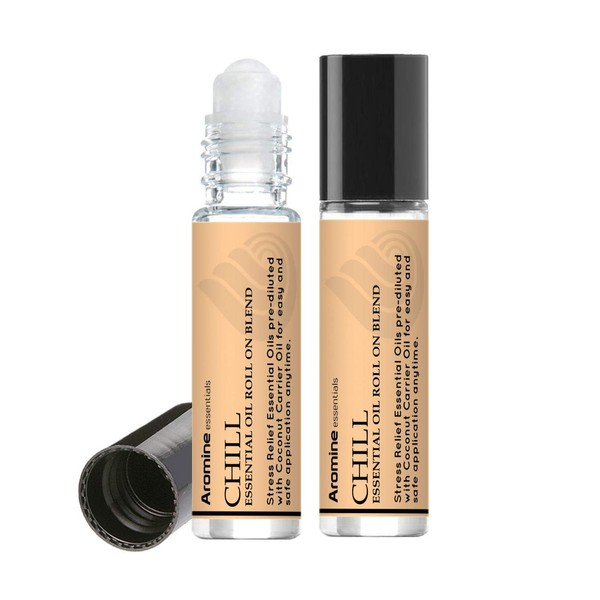 Chill (Stress Reducer and Relaxation) Essential Oil Roll On, Pre-Diluted