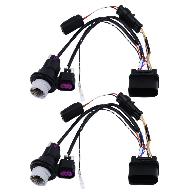 Daydmaly 2PCS Projector Headlights Conversion Adapter Wire Harness Fit for