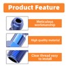 GASHER 10PCS 1/4-Inch NPT Male Blue Aluminum Industrial Air Plug,