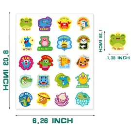 120 Pieces Teacher Stickers for Grading, Reward and Good Job Stickers for Students and Kids(3, 120)