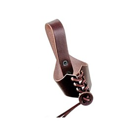 Drinking Horn Holder Belt Holder Made of Soft Leather for Drinking Horn from 0.05-1.0 L Brown or Black Medieval Viking LARP (Brown, Size 3 - for 0.6-1 Litre)