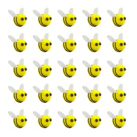 Pcmursal 30 Pcs Wool Felt Bees Mini Bees for Crafts Bumble Bees Supplies for Clothing Hats Bags Gift