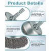 10 Pcs Wire Brush for Drill, Coarse Carbon Steel Crimping