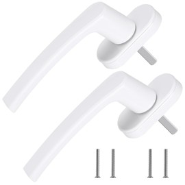 Flintronic Window Lock, 2pcs Window Handle, Security Lock, Security Blocker, Anti-Theft Locks, Suitable for PVC/UPVC Windows and Doors, for Home Security, for Indoor and Outdoor, 35mm Spindle Length