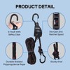 1PCS Kayak Rope Tie Down Ratchet Straps with Safety S