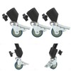 Light Stand Swivel Casters, Universal 22mm 3pcs High Hardness Locking