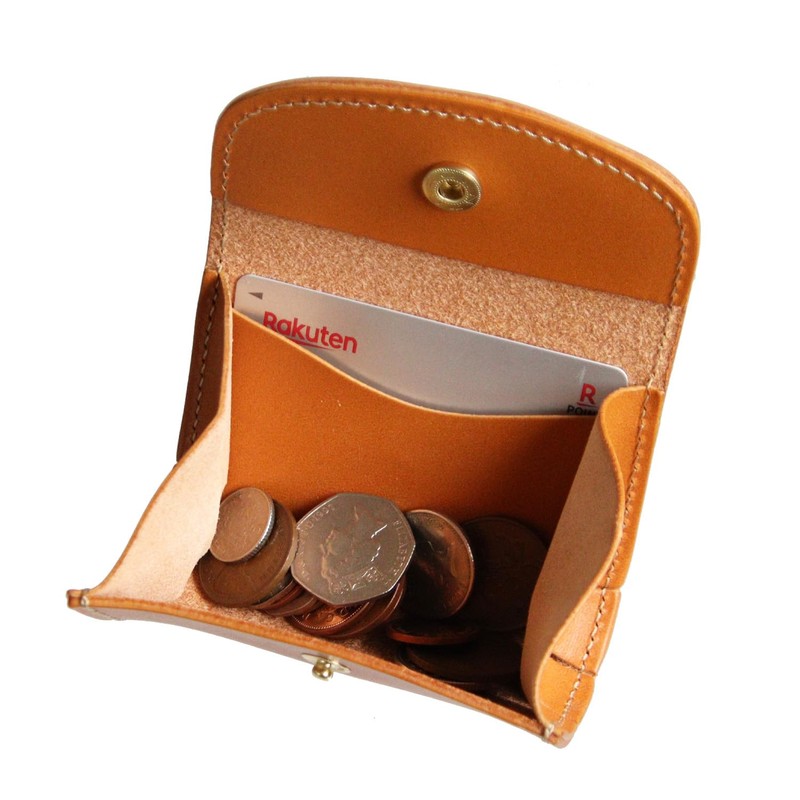 Polcolosso Teardrop Coin Case, Original Tochigi Leather, Made in Japan,