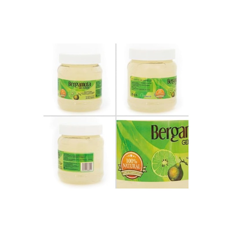 Lenico Gel de Bergamota Lenico 250 ml para cabello, Nutre
