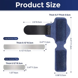 Ajoysoul Toe Splint for Women & Men, Adjustable Straightener Relief Pain & Discomfort, Breathable Alignment Supportor, Blue (1 Pair)