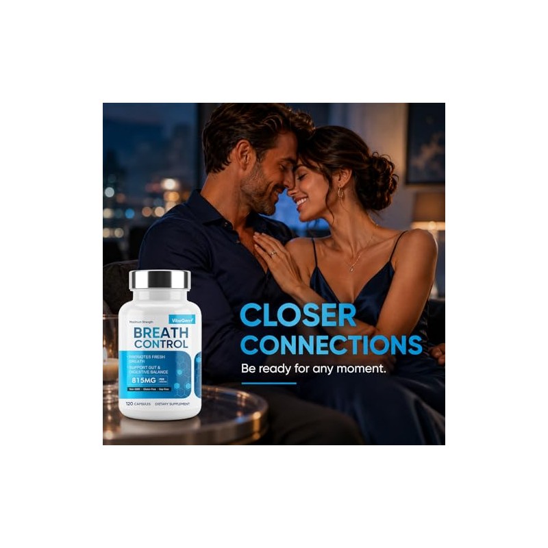 Bad Breath Treatment for Adults, 7-in-1 Advanced Breath Control Supplement
