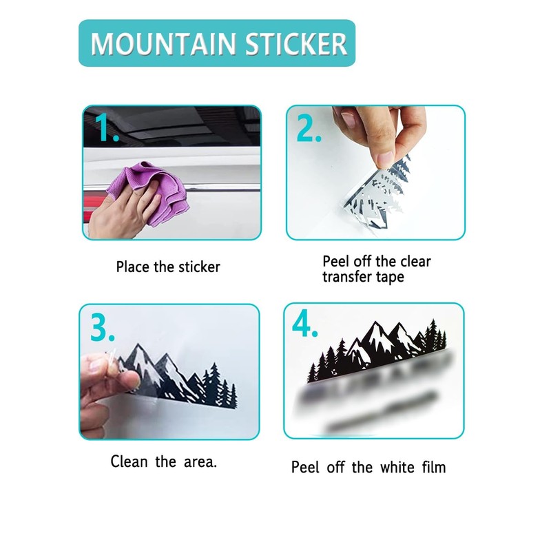 NJNYLLC Mountain License Plate Frames - Plastic Car Tag Holders