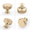 9BUILD 20 Pack 1.2 Inch Brushed Gold Cabinet Knobs Knurled