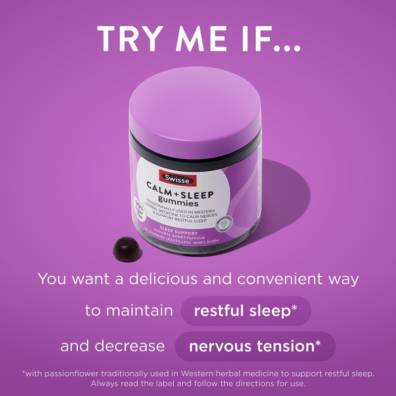 Swisse Ultiboost Calm + Sleep Gummies | Assists the Body