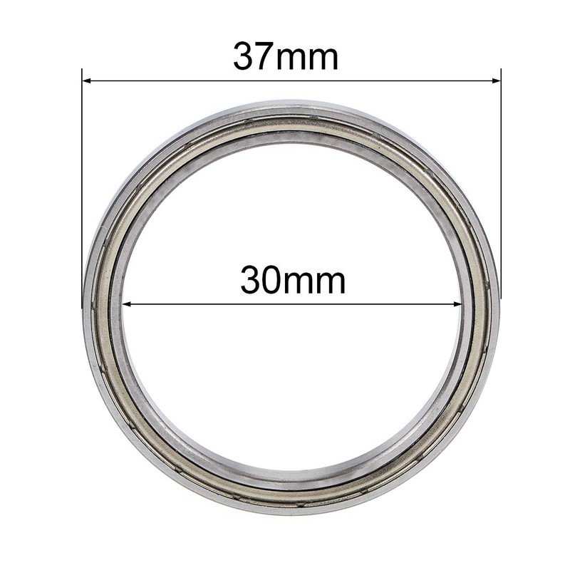sourcing map Deep Groove Ball Bearing Z2 30 mm x