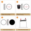 sourcing map 36 Pcs Round Plastic Plug, Tubing End Cap