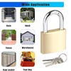 6Pack Solid Brass Padlocks Keyed Alike, Locker Locks with Same