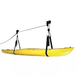 RAD Sportz Kayak Storage Hoist - Overhead Pulley System with 125lb Capacity for Canoes, ...