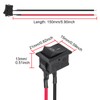 DWEII 10PCS Mini Rocker Switch 12V 20A T85 2 Pin