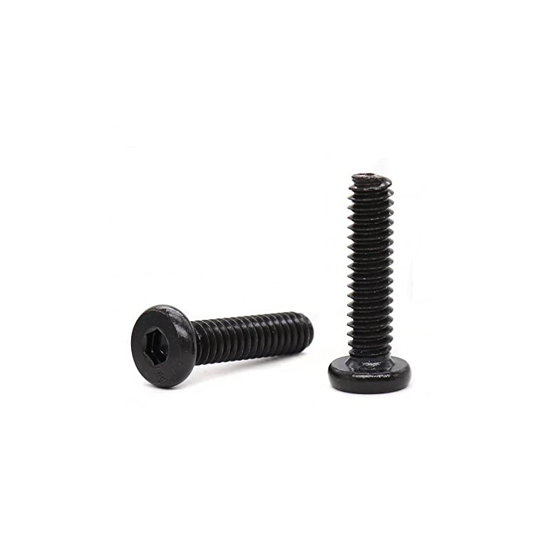 cSeao 20pcs Black 1/4-20 x 5/8" Socket Cap Screws Allen