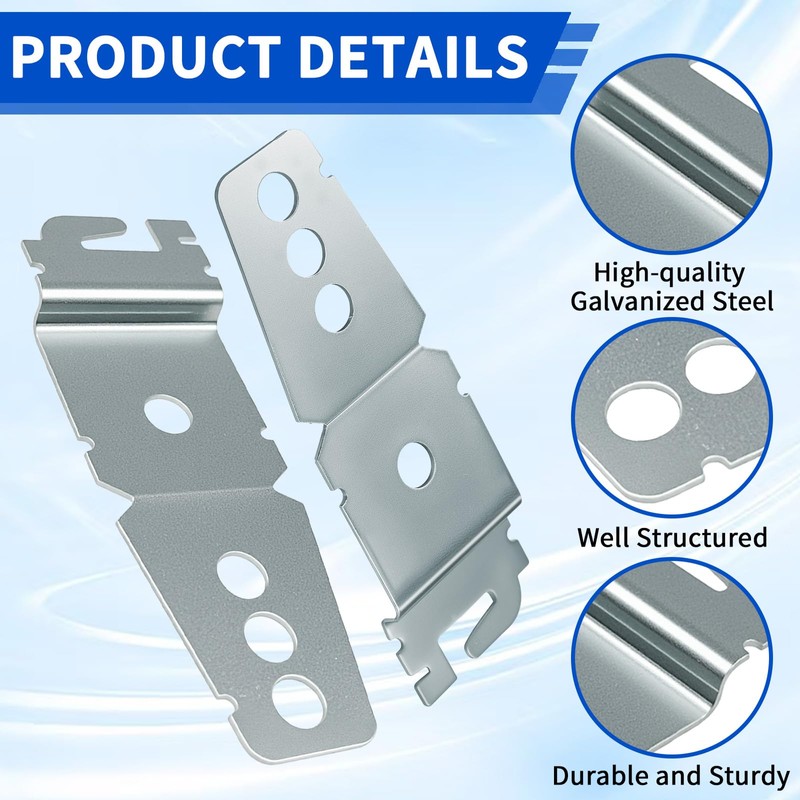 MCSDFN 4 Pack 8269145 Dishwasher Mounting Brackets with Screws, Undercounter