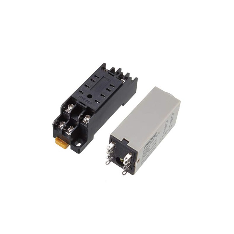 uxcell H3Y-2 24VDC DPDT 60 Seconds 8P Terminals Delay Timer