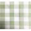GFCC Round Check Polyester Tablecloth,Grass Green and White, 90-Inch
