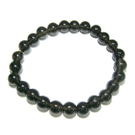 CRYSTALMIRACLE CRYSTALMIRACLE Smokey Quartz Gemstone 8 Mm Round Beaded Stretch Bracelet Crystal Healing Men Women Gift Positive Energy Fashion Peace Stone accessory