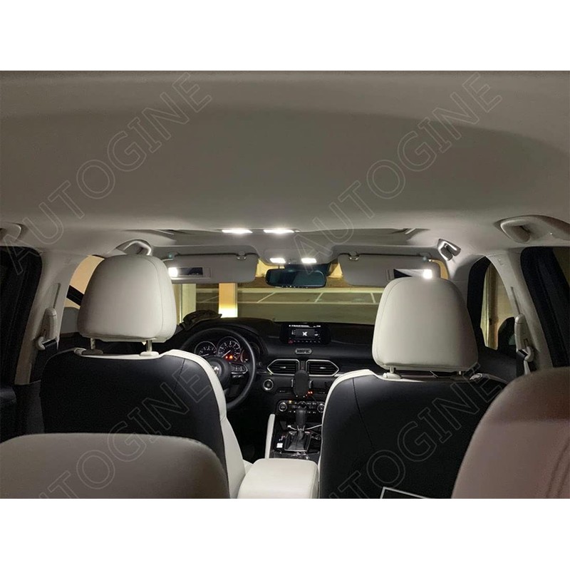 AUTOGINE White LED Interior Lights Kit for Mazda CX-5 CX5