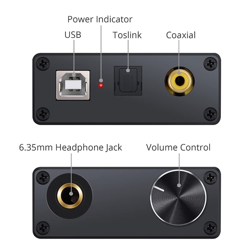 Peakloong USB Audio Converter Adapter with Headphone Amplifier USB to