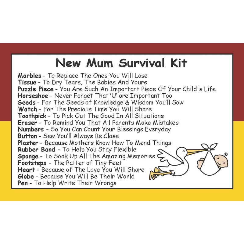 Überlebensset in einer Dose für zukünftige Mütter Humorvolles Geschenk –