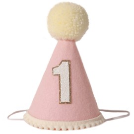Sombrero de fiesta de bebé para primer cumpleaños, sombrero de fieltro de lana hecho a mano para primer cumpleaños, los mejores suministros de primer cumpleaños