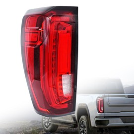 LED Tail Light Assembly Compatible with 2019-2024 GMC Sierra 1500 2500HD 3500HD Rear Brake Light Replaces# 86820473, 84565921 (Left Driver Side)